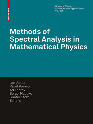 cover image of Methods of Spectral Analysis in Mathematical Physics